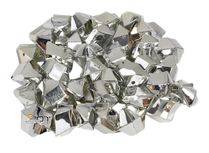 אבני פלסטיק זהב / כסף