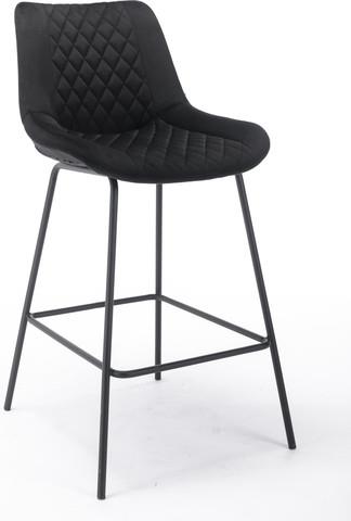 כסא בר מעוצב דגם ליסבון צבע שחור