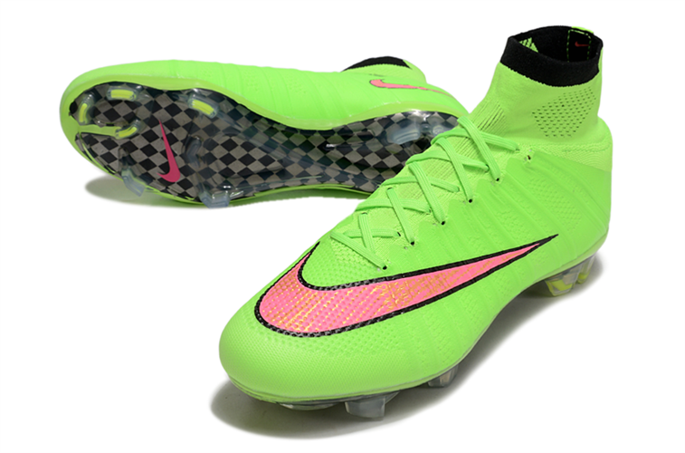 נעלי כדורגל עם גרב Nike Air Zoom Mercurial Elite ירוק ורוד