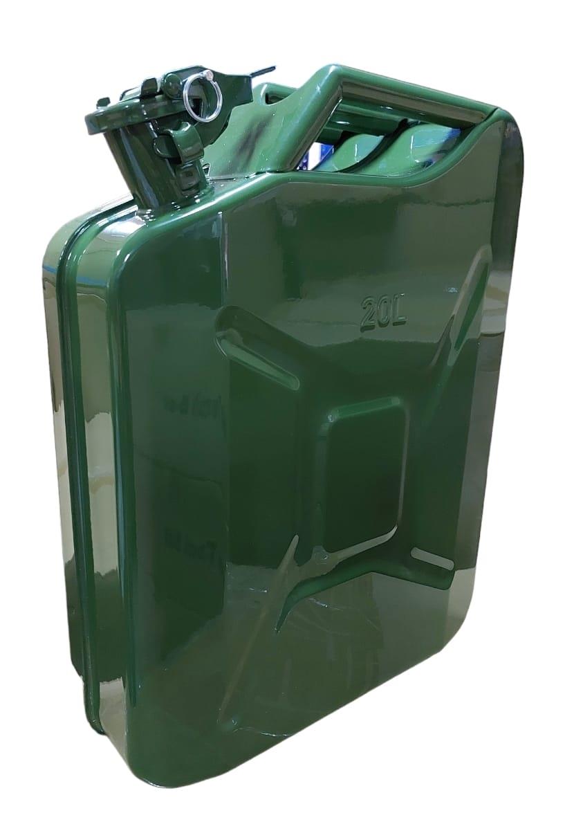 מיכל 20 ליטר גריקן לבנזין וסולר מתכת לדלקים צבע ירוק זית קמפינג לייף מיכל 20 ליטר גריקן לבנזין וסולר מתכת לדלקים צבע ירוק זית קמפינג לייף