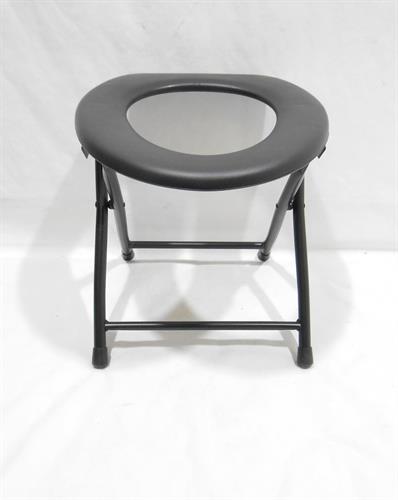 אסלה מתקפלת כיסא אסלה מתקפלת צבע שחור להניח בכל מקום שצריך קמפינג לייף