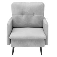 כורסא מעוצבת יוקרתית לבית דגם ריו בד צבע אפור