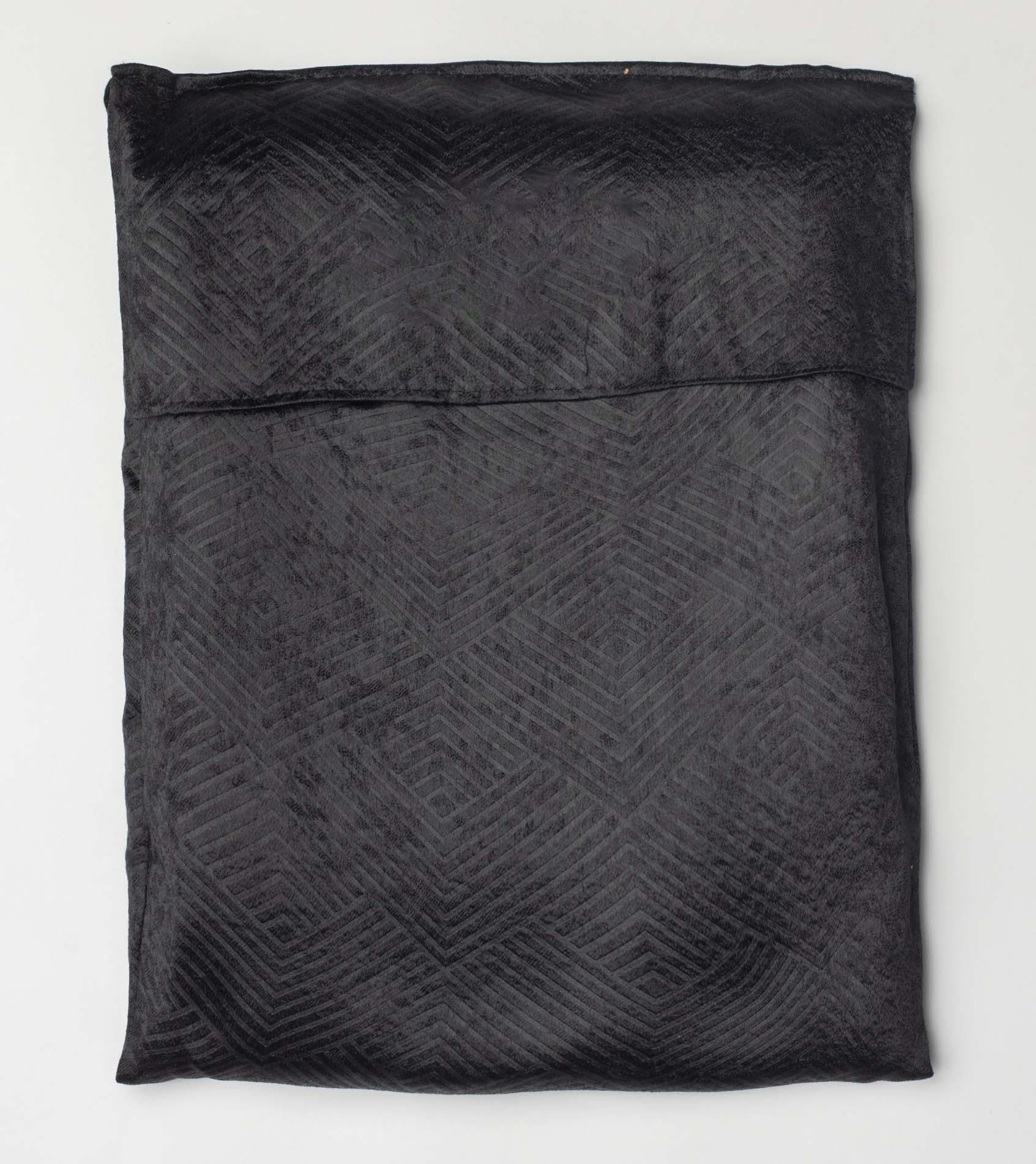 מפת שולחן מלבנית / עגולה בסגנון גאומטרי דגם - ברלין שחור