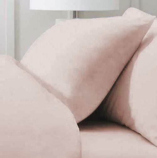 מצעי 100% כותנה מצרית אריגת סאטן - צפיפות 500 חוט - ורוד אפרסק