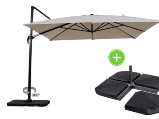 שמשיה צד למרפסת ולגינה 3*3 דגם מדריד