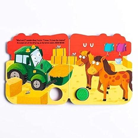 busy tractor- push the button for noisy reading fun