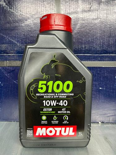 שמן סיננטי מלא לאופנוע 5100 צמיגות 10W40 מבית MOTUL