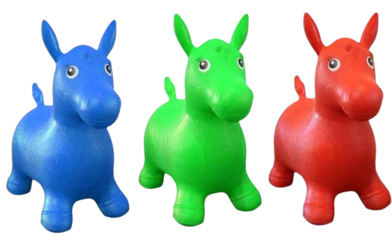 סוס קופץ מגוון צבעים