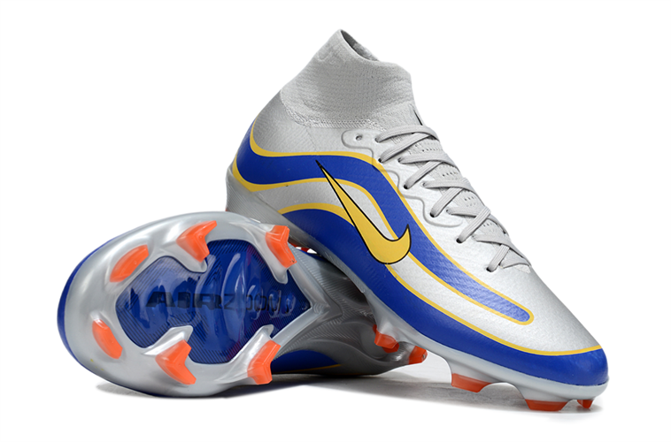 נעלי כדורגל עם גרב Nike Hypervenom phantom כחול אפור