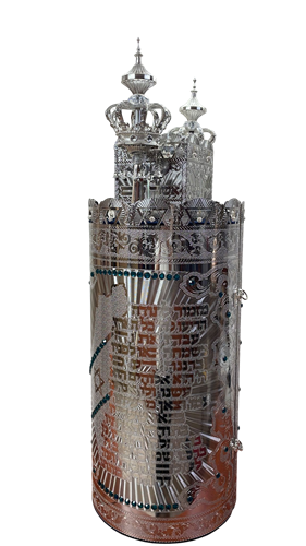 תיק לס''ת - דגם מזמור לתודה - כסף