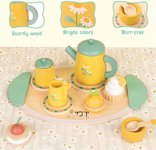 סט תה איכותי מעץ