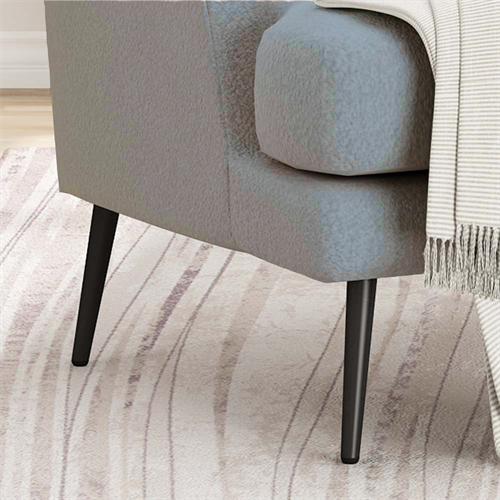 כורסא מעוצבת יוקרתית לבית דגם מקס בד בוקלה צבע אפור