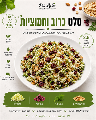 סלט כרוב וחמוציות