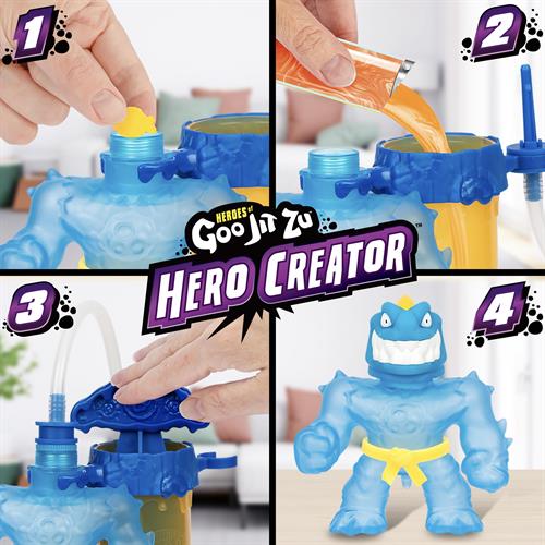 גו ג'יט זו - יוצר הגיבורים - Cerator Pack טיירו זוהר בחושך - Goo Jit Zu