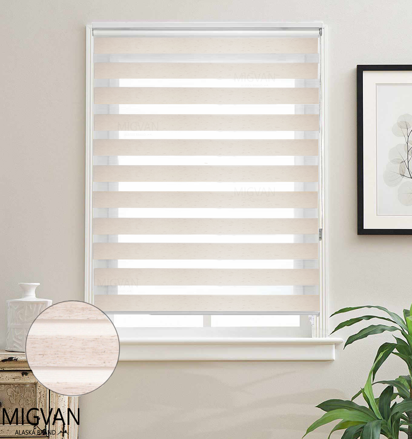 גלילה זברה עץ - פטנט קליק