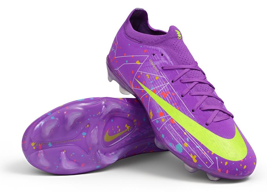 נעלי כדורגל Nike Air Zoom Mercurial סגול ירוק