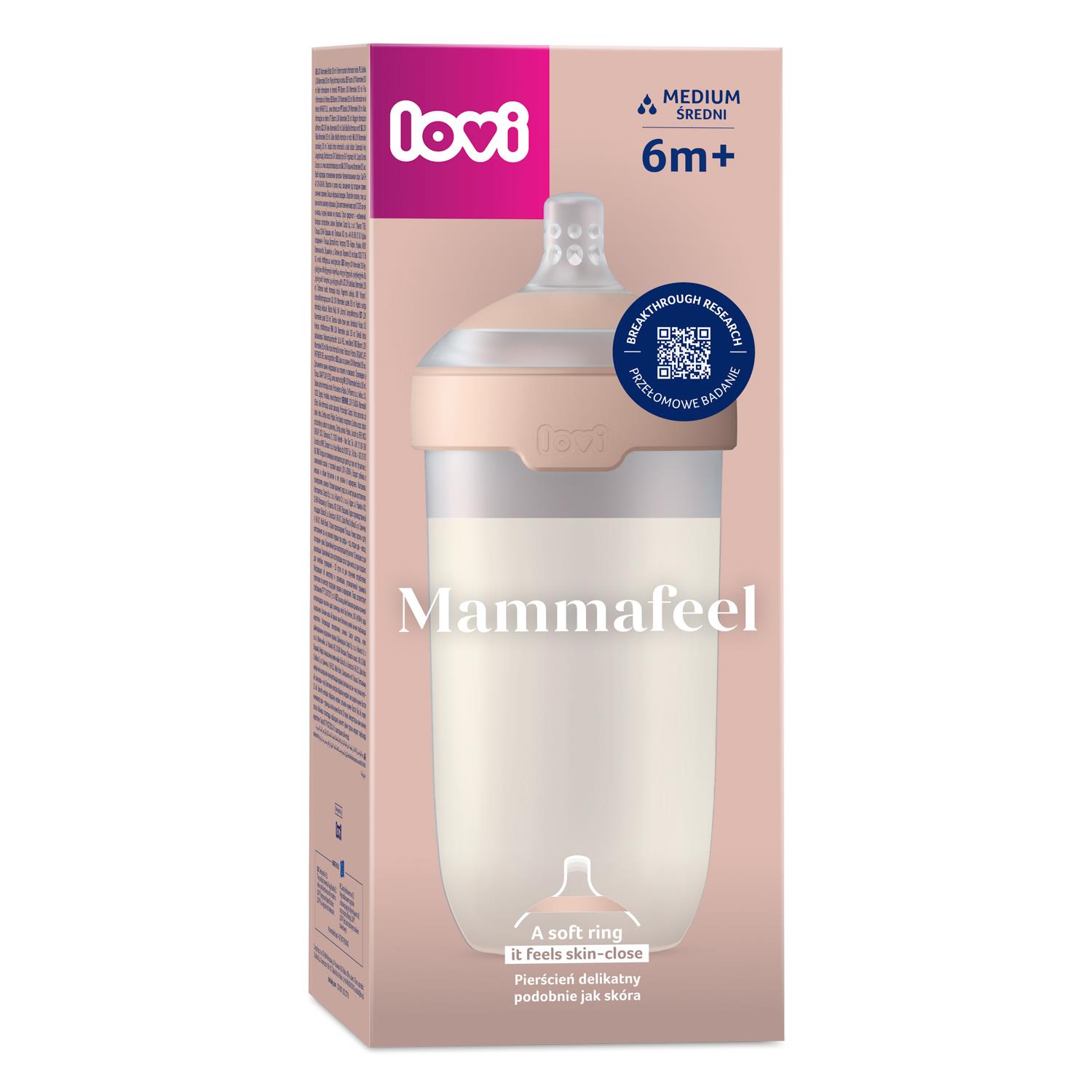 לאבי סדרת Mammafeel בקבוק 330 מ”ל זרימה בינונית 6+