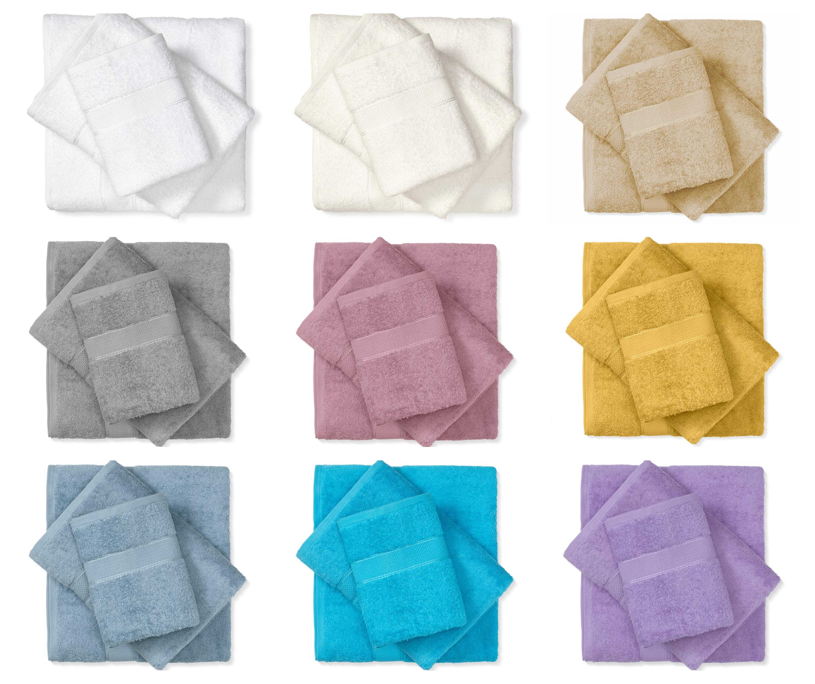 סט 6 מגבות ידיים 30X50 בד 100% כותנה