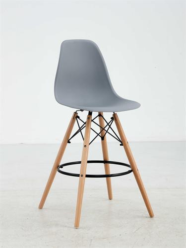 כסא בר מעוצב דגם ליאן צבע אפור