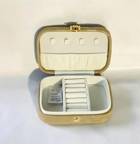 קופסאת תכשיטים מודפס חום גדול