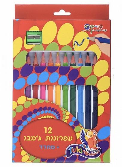 צבעי עיפרון עבים + מחדד