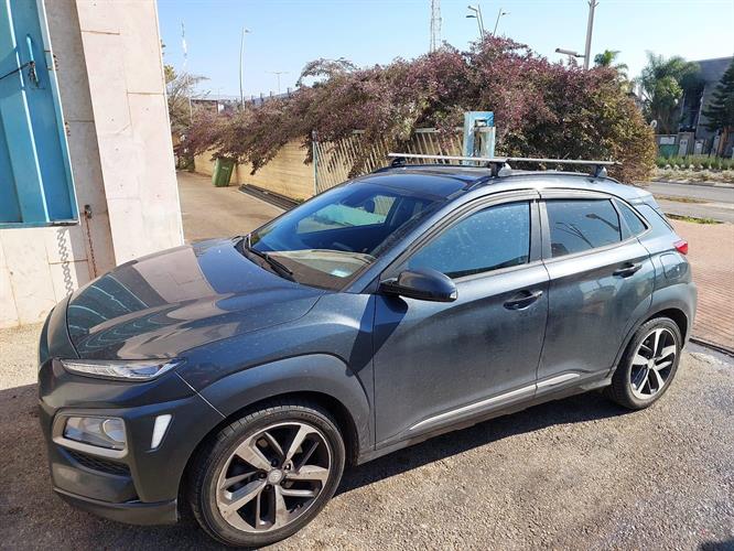 יונדאי קונה גגון פסי רוחב HYUNDAI KONA גגון אלומיניום כולל מנעולים אווירודינמי קמפינג לייף