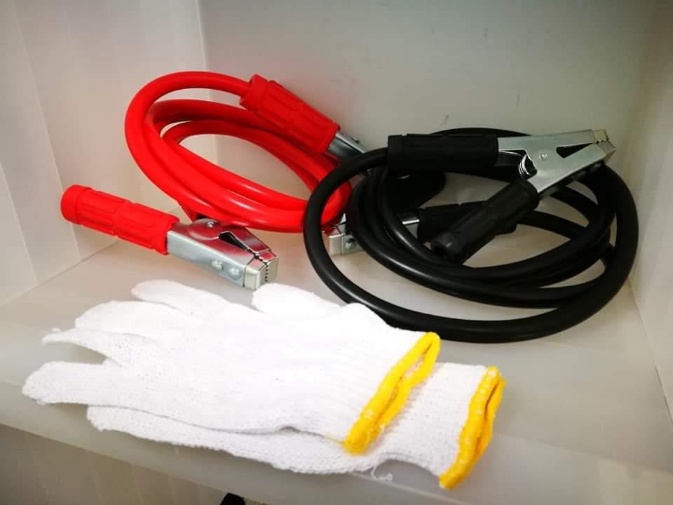 כבלים להתנעת רכב דגם 800 עם כפפות קמפינג לייף כבלים להתנעת רכב דגם 800 עם כפפות קמפינג לייף