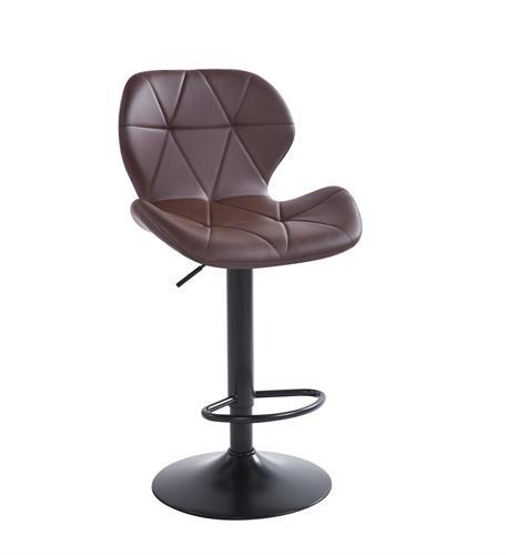 כסא בר מעוצב דגם מקס צבע דמוי עור חום כסא בר מעוצב דגם מקס צבע דמוי עור חום