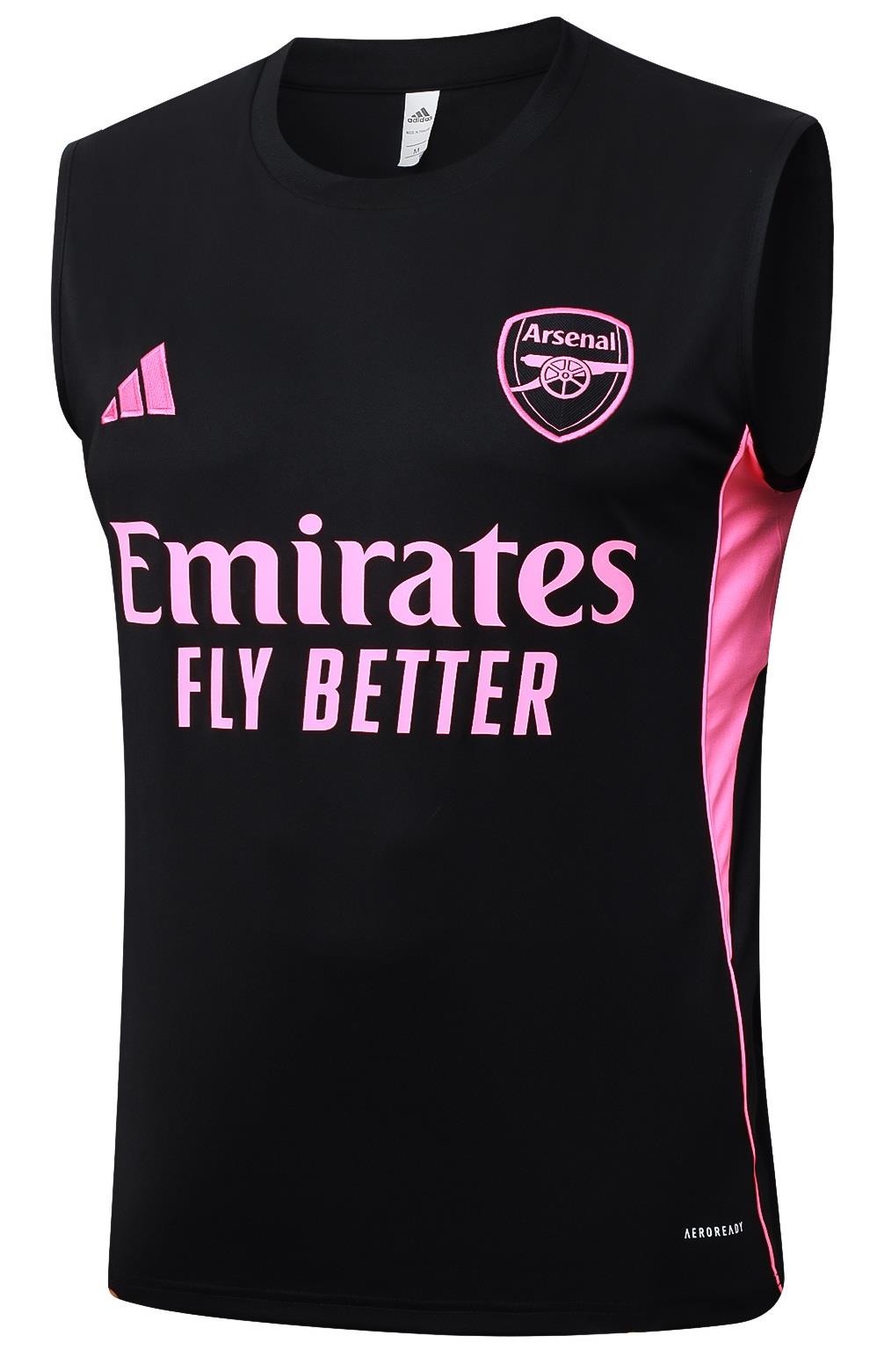 ארסנל גופיית אימון שחור ורוד