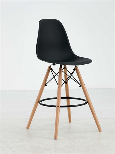 כסא בר מעוצב דגם ליאן צבע שחור