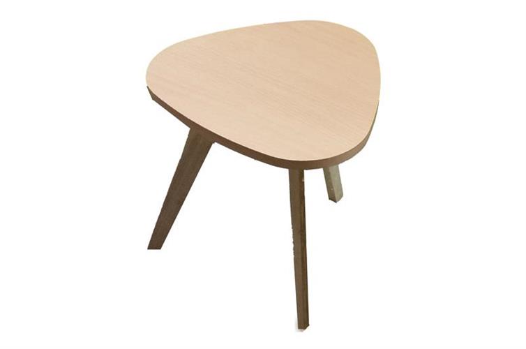 שולחן משולש עץ