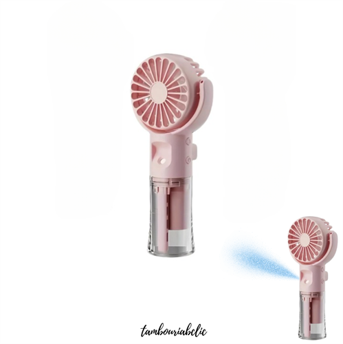מאוורר ידני נייד עם מתז ערפל (Humidification Spray Mini Fan)