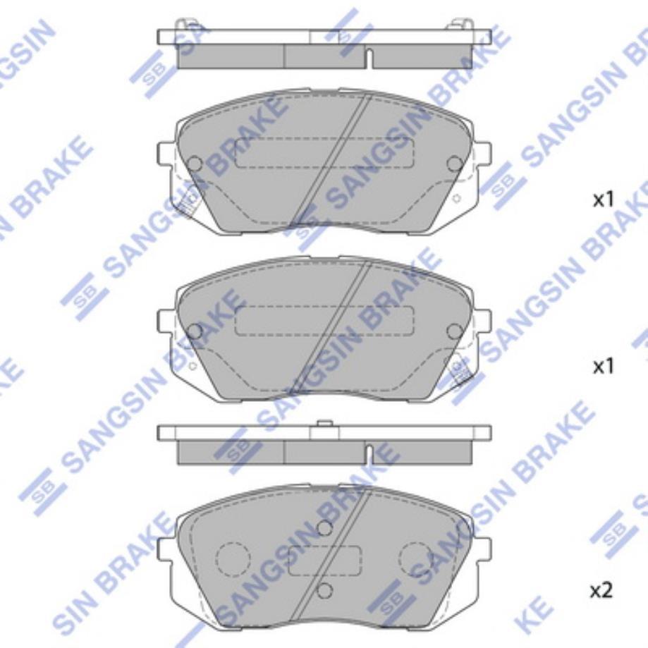 סט רפידות בלם אחורי SP1850 לרכב יונדאי טוסון משנת 2016