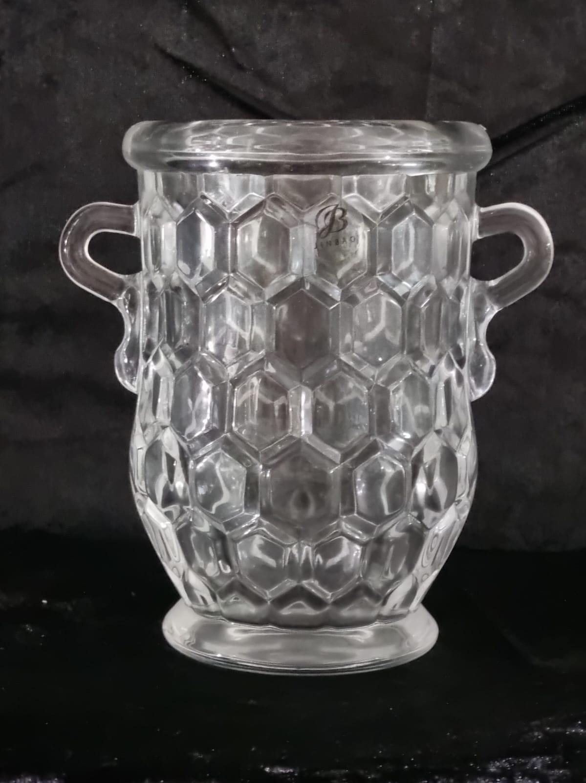 אגרטל זכוכית מעוצב ידיות