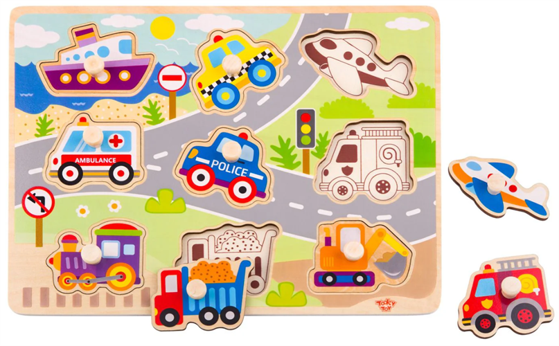 פאזל עץ כלי תחבורה