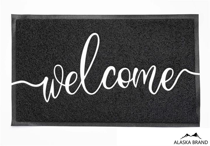 שטיחי סף / כניסה לבית באיכות גבוהה דגם רעות 2 - "Welcome" שחור