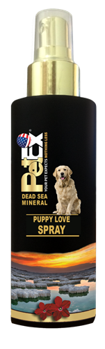 PUPPY LOVE Aroma 100 מ״ל  בושם בניחוח "אהבת גורים" של פטקס מסדרת המינרלים של ים המלח