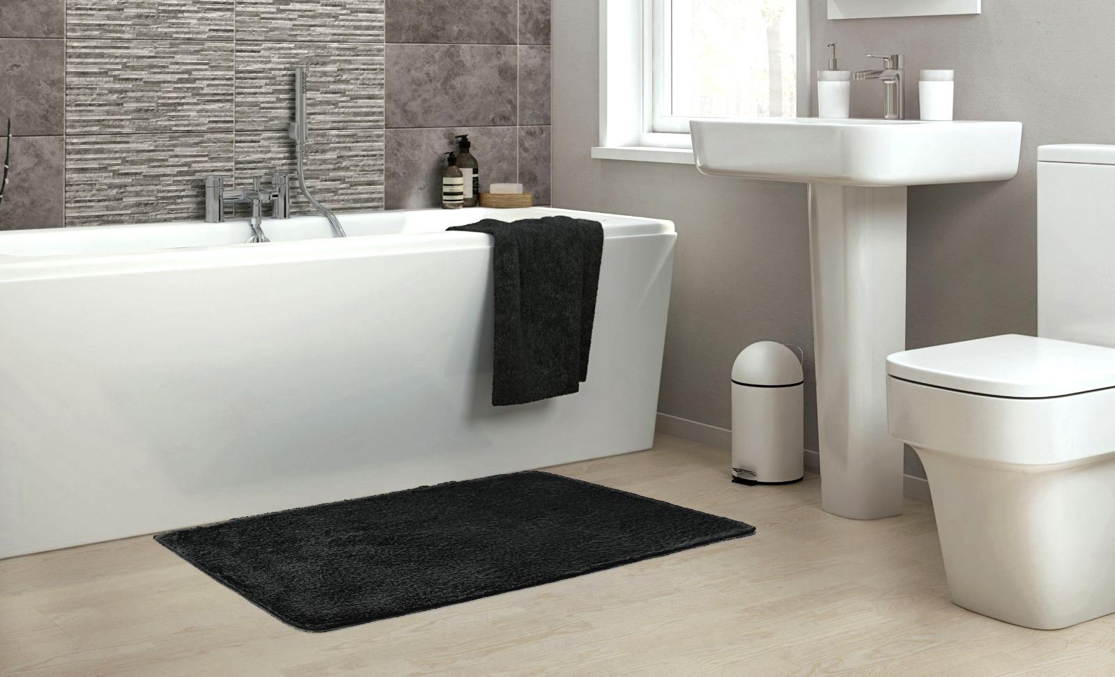 שטיח אמבטיה שחור דגם Soft סופט - נעים במיוחד!