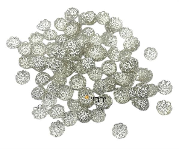 בתי נר 12 מ"מ כסף 180 יח'