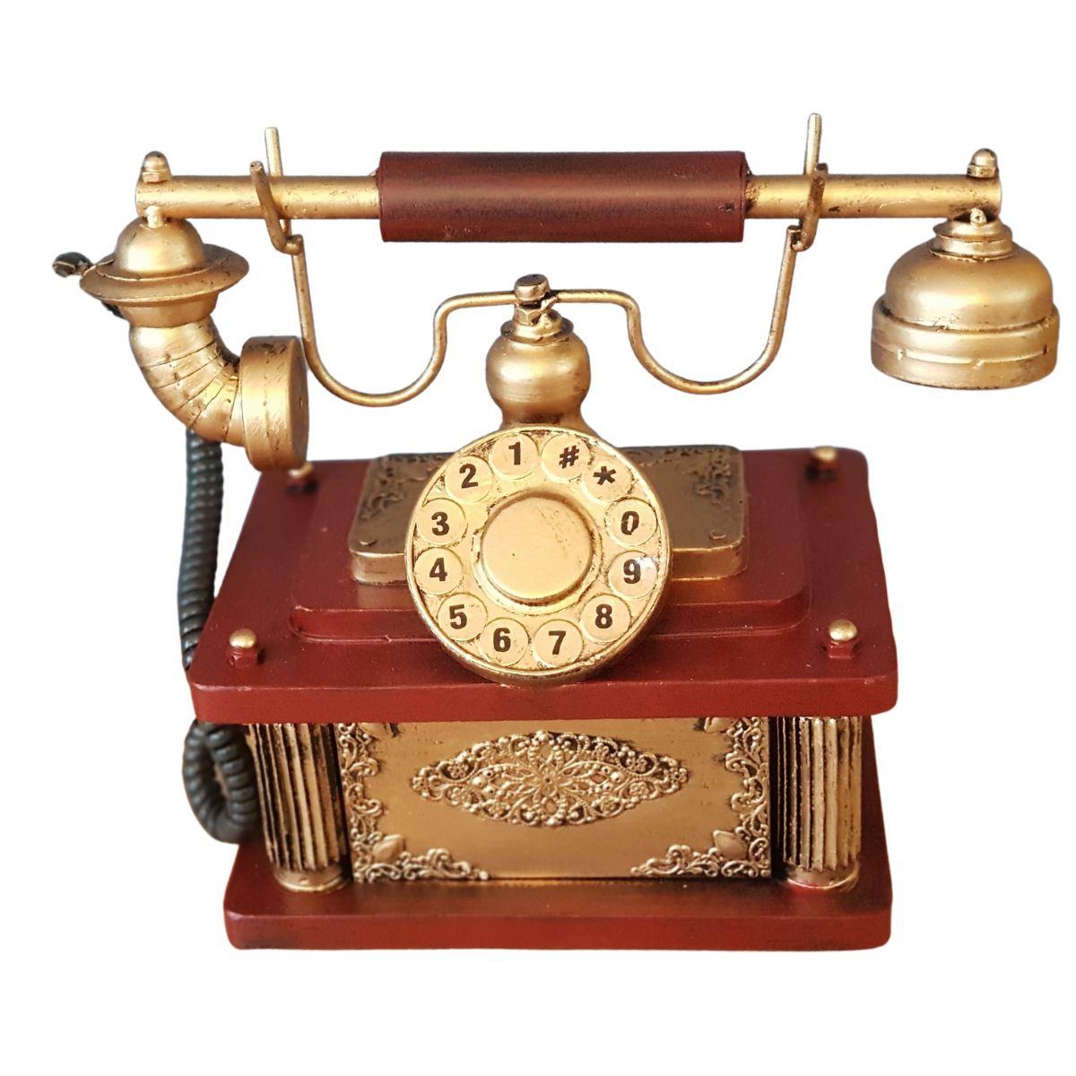 דגם טלפון עתיק דקורטיבי