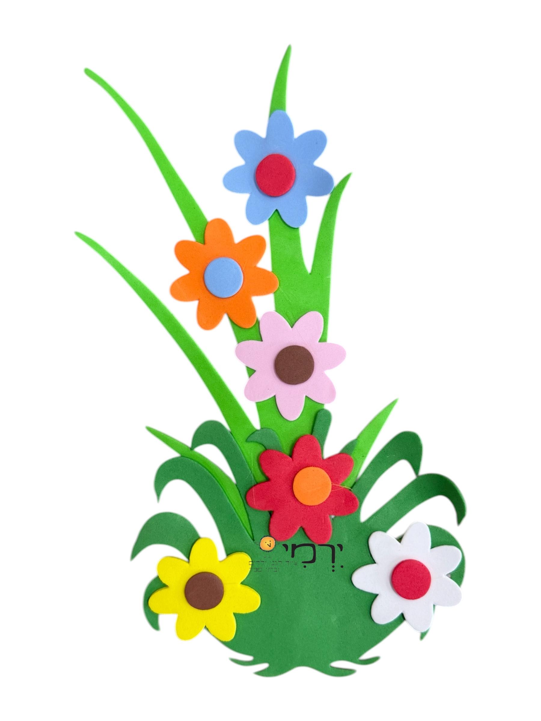 צמחיה ופרחים מסול להדבקה וקישוט - מארז