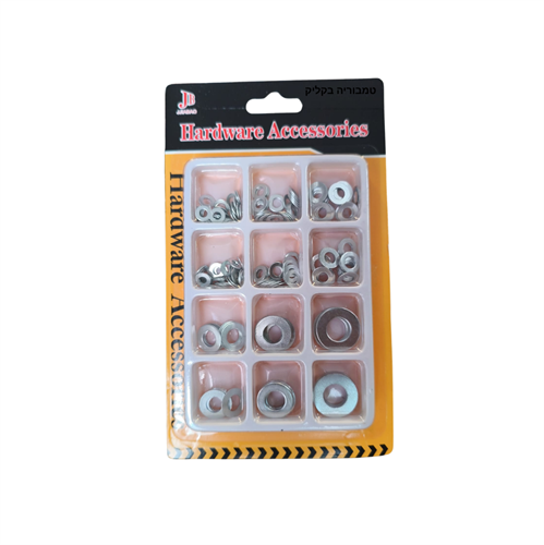 ערכת דיסקיות (שייבות) מקצועית – 12 גדלים במארז אחד