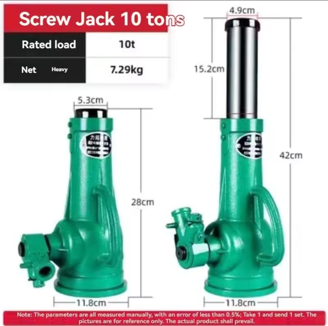 מגבה ג'ק מכאני ללא שמן עוצמה עד 10 טון קמפינג לייף