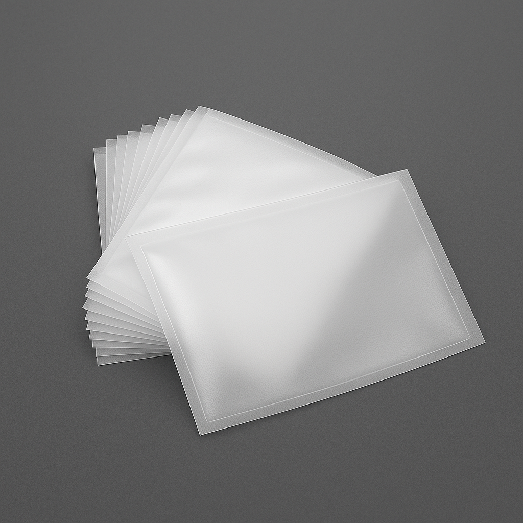 שקיות ואקום חלקות 18X22 ס"מ – 100 יחידות (90 מיקרון)