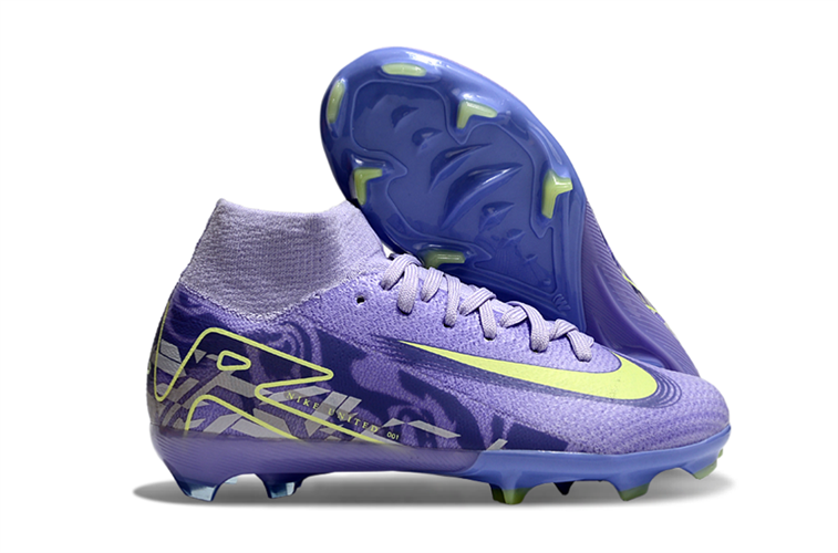 נעלי כדורגל ילדים Nike Air Zoom Mercurial Elite FG סגול צהוב