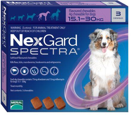 נקסגארד ספקטרה לכלב 30 15 קג Nexgard