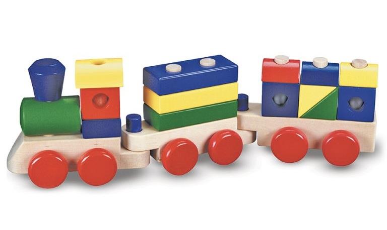 רכבת התאמת צורה מעץ