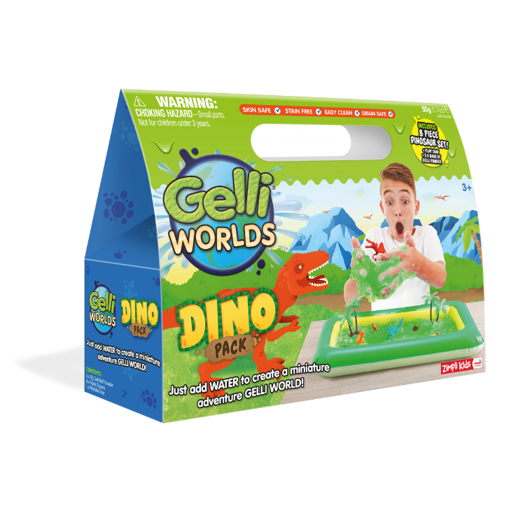 זימפלי Zimpli - ערכת משחק Gelli Worlds - דינוזאורים