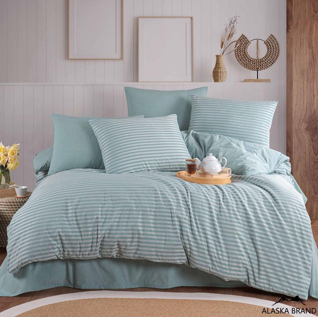 מצעי 100% כותנה דגם Natural צבע סלדין | מבחר מידות