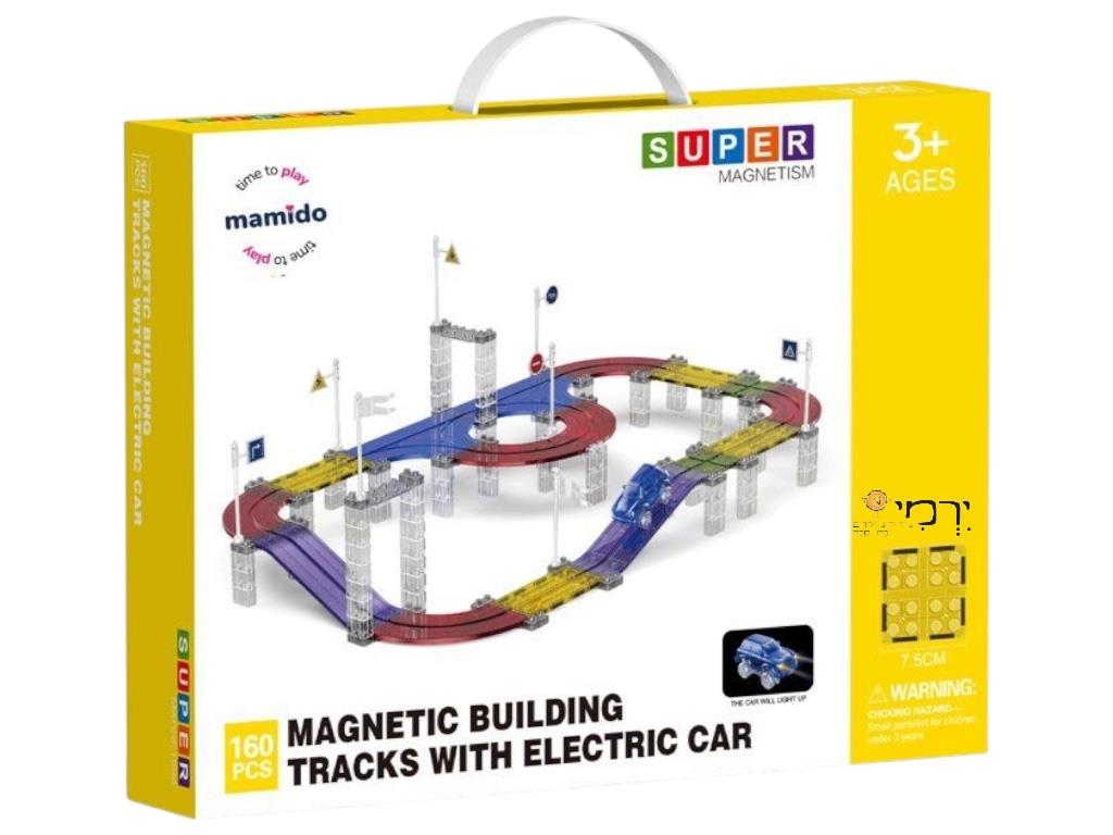 מגנטים מסלול מכוניות 160 חלקים